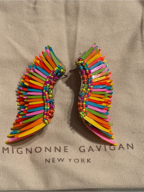 Mignonne Gavigan Jewelry - Mignonne Gavigan Rainbow Beaded Wing Earrings